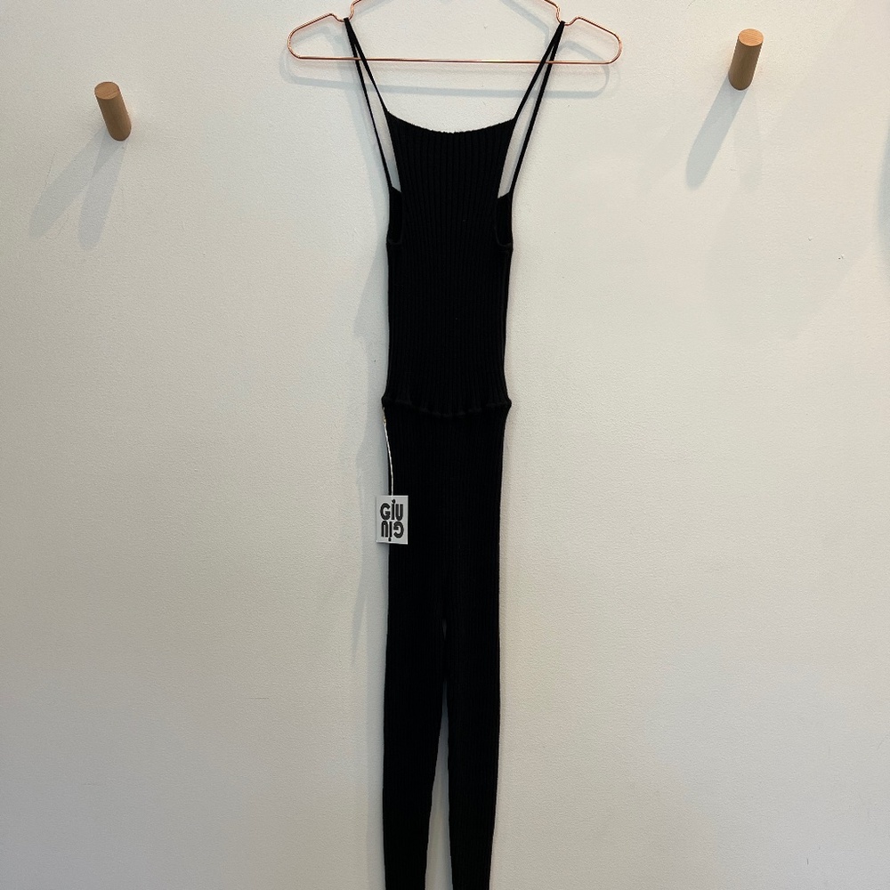 Giu Giu Nonna Unitard Jumpsuit Black